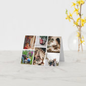 Creëer Uw eigen Aangepast 6 Kerstcollage voor foto Kaart (Gele Bloem)