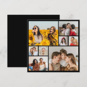 Creëer Uw eigen Aangepast 8 Fotocollage Kaart (Voorkant / Achterkant)