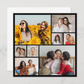 Creëer Uw eigen Aangepast 8 Fotocollage Kaart (Voorkant / Achterkant)