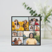 Creëer Uw eigen Aangepast 8 Fotocollage Kaart (Staand voorkant)