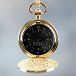 Creëer Uw eigen aangepast aangepast monogram Zakhorloge<br><div class="desc">Creëer uw eigen gepersonaliseerde zakhorloge met uw aangepaste monogram. Voeg je initialen of aangepaste tekst toe aan creëer, iets heel unieks. Als u deze sjabloon wilt bewerken, bewerkt u de tekstvelden zoals hierboven wordt weergegeven. U kunt zelfs meer tekst of afbeeldingen toevoegen, lettertypen en kleuren aanpassen. Verwen jezelf of maak...</div>