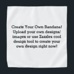 Creëer Uw eigen Aangepast Bandana<br><div class="desc">Creëer uw eigen aangepaste bannelingen! Upload uw eigen design/afbeeldingen of gebruik Zazzles een coole ontwerptool om uw eigen ontwerp nu te creëer! Klik op Deze sjabloon personaliseren en ga aan de slag!</div>