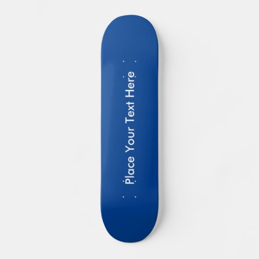 Creëer Uw eigen aangepast bericht Blauw Persoonlijk Skateboard (Voorkant)