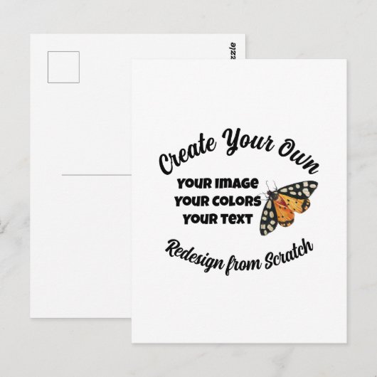 Creëer Uw eigen Aangepast Briefkaart (Voorkant / Achterkant)