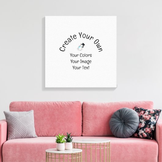 Creëer Uw eigen Aangepast Canvas Afdruk (Insitu (Woonkamer))