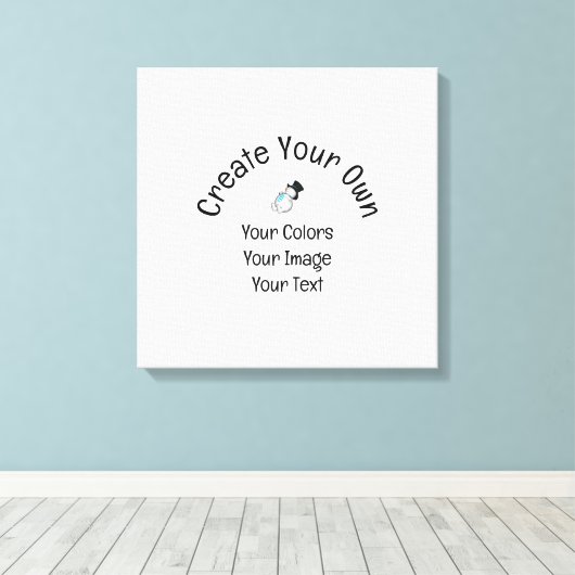 Creëer Uw eigen Aangepast Canvas Afdruk (Insitu (Houten vloer))