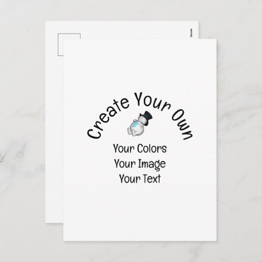 Creëer Uw eigen Aangepast Feestdagenkaart (Voorkant / Achterkant)