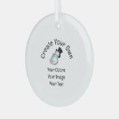 Creëer Uw eigen Aangepast Glas Ornament (Voorkant links)