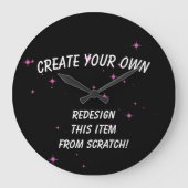 Creëer Uw eigen Aangepast Grote Klok (Voorkant)