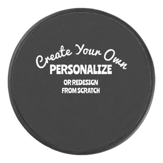 Creëer Uw eigen Aangepast Hockey Puck (Voorkant)