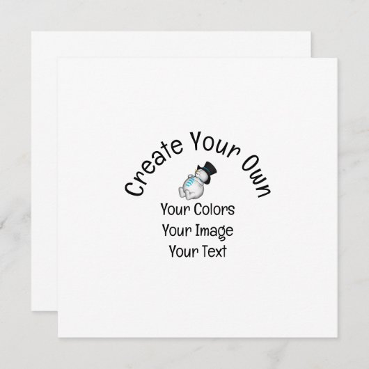 Creëer Uw eigen Aangepast Kaart (Voorkant / Achterkant)