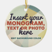 Creëer Uw eigen Aangepast Keramisch Ornament (Voorkant)