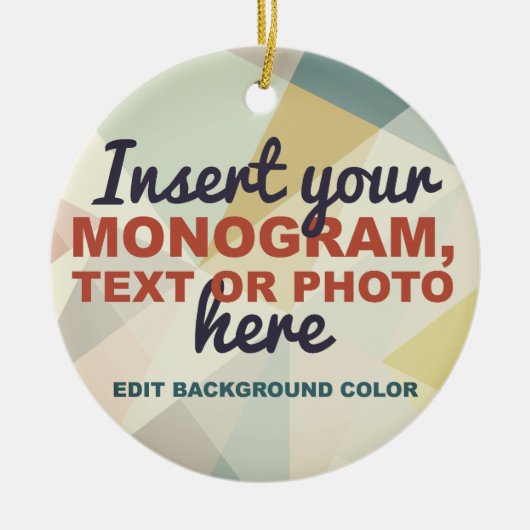 Creëer Uw eigen Aangepast Keramisch Ornament (Voorkant)