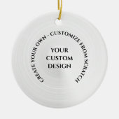 Creëer Uw eigen Aangepast Keramisch Ornament (Voorkant)