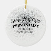 Creëer Uw eigen Aangepast Keramisch Ornament (Voorkant)