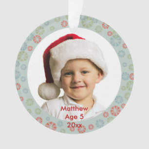 Creëer Uw eigen aangepast kerstontwerp voor foto' Ornament