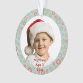 Creëer Uw eigen aangepast kerstontwerp voor foto's Ornament (voorkant)