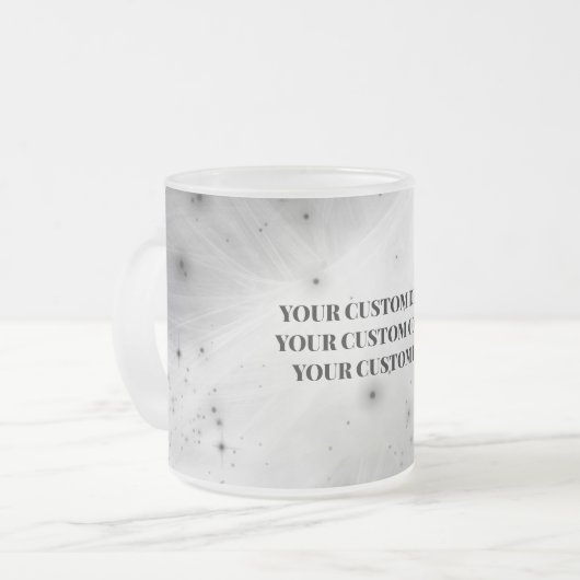 Creëer Uw eigen Aangepast Matglas Koffiemok (Voorkant links)