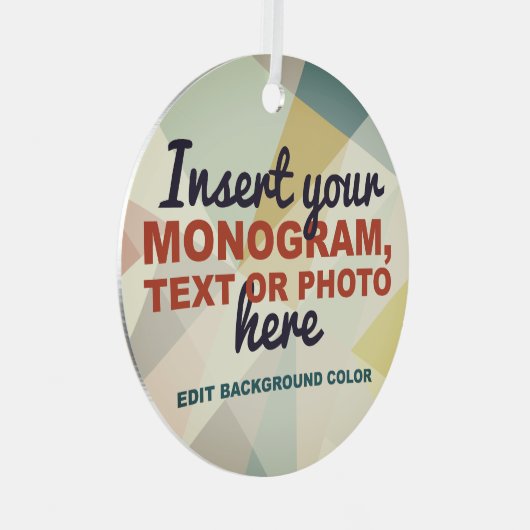 Creëer Uw eigen Aangepast Metalen Ornament (Voorkant Rechts)