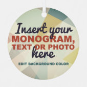 Creëer Uw eigen Aangepast Metalen Ornament (Voorkant)