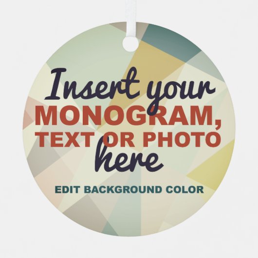 Creëer Uw eigen Aangepast Metalen Ornament (Voorkant)