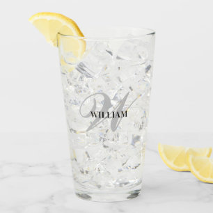 Creëer uw eigen aangepast monogram en noem Paars Glas