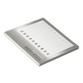 CREËER-UW-EIGEN Aangepast om uw design zilver te u Notitieblok (Schuin)