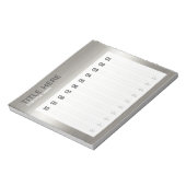 CREËER-UW-EIGEN Aangepast om uw design zilver te u Notitieblok (Linkerzijde)