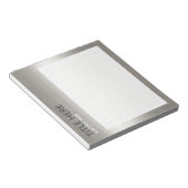 CREËER-UW-EIGEN Aangepast om uw design zilver te u Notitieblok (Schuin)