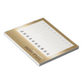 CREËER-UW-EIGEN Aangepast om uw ontwerpgoud te upl Notitieblok (Schuin)