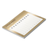 CREËER-UW-EIGEN Aangepast om uw ontwerpgoud te upl Notitieblok (Linkerzijde)