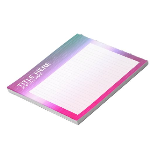 CREËER-UW-EIGEN Aangepast om uw ontwerpgoud te upl Notitieblok (Linkerzijde)