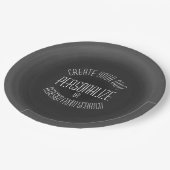 Creëer uw eigen — aangepast ontwerp papieren bordje (Gekanteld)