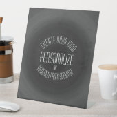 Creëer uw eigen — aangepast ontwerp reclamebord met voetstuk (Insitu)