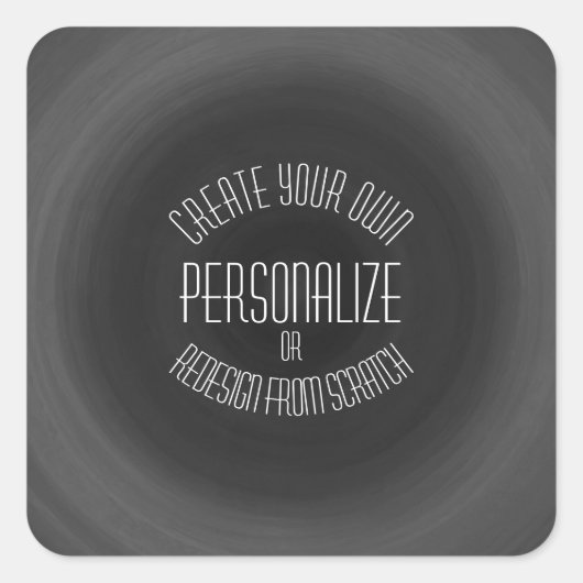 Creëer uw eigen — aangepast ontwerp vierkante sticker (Voorkant)