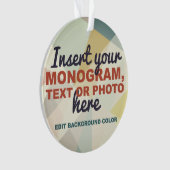 Creëer Uw eigen Aangepast Ornament (voorkant)