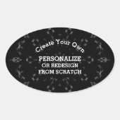 Creëer Uw eigen Aangepast Ovale Sticker (Voorkant)
