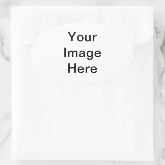 Creëer Uw eigen Aangepast Ovale Sticker (Tas)