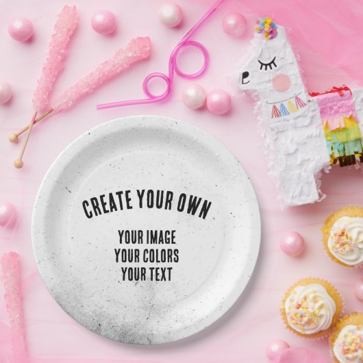 Creëer Uw eigen Aangepast Papieren Bordje (Feest)