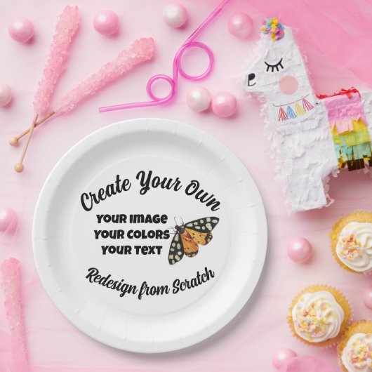 Creëer Uw eigen Aangepast Papieren Bordje (Feest)