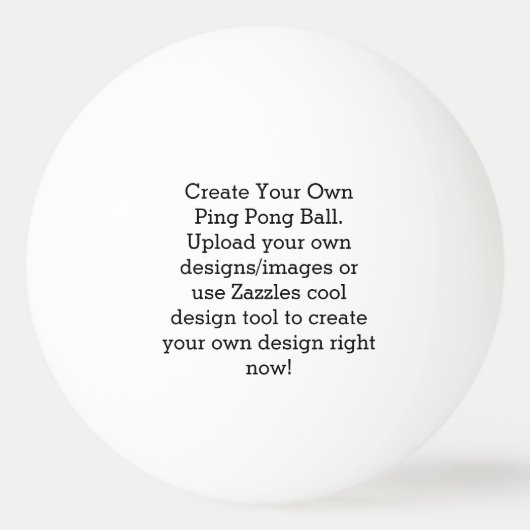 Creëer Uw eigen Aangepast Pingpongbal (Voorkant)