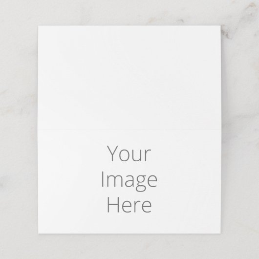 Creëer Uw eigen Aangepast Plaatskaartje (Buitenkant ongevouwen)