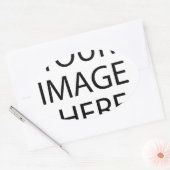 Creëer Uw eigen aangepast product Ovale Sticker (Envelop)
