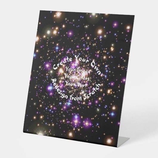 Creëer Uw eigen Aangepast Reclamebord Met Voetstuk (Voorkant)