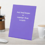 Creëer Uw eigen Aangepast Reclamebord Met Voetstuk (Insitu)