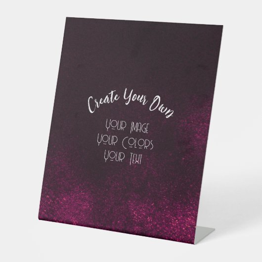 Creëer Uw eigen Aangepast Reclamebord Met Voetstuk (Voorkant)