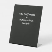 Creëer Uw eigen Aangepast Reclamebord Met Voetstuk (Voorkant)