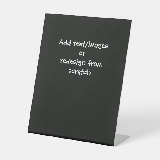 Creëer Uw eigen Aangepast Reclamebord Met Voetstuk (Voorkant)