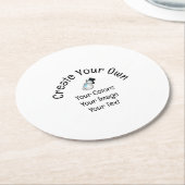Creëer Uw eigen Aangepast Ronde Kartonnen Onderzetter (Gebogen)