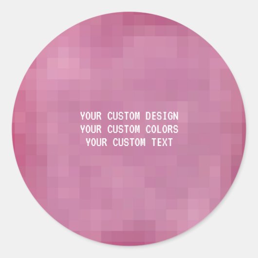 Creëer Uw eigen Aangepast Ronde Sticker (Voorkant)